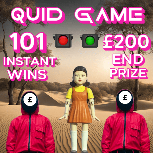 QUID GAME - 101 INSTANT WINS WITH £200 END PRIZE